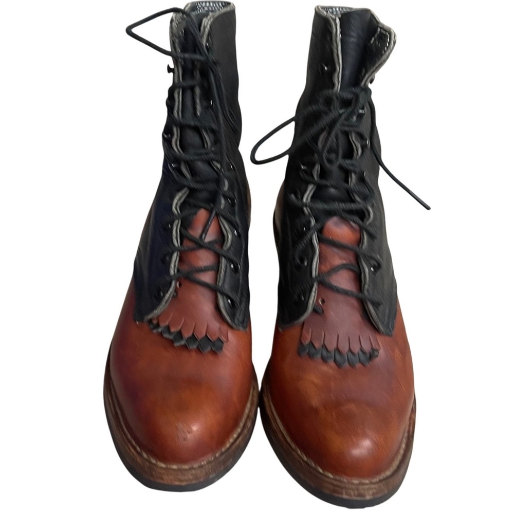 WHITE'S EUC Boots Original Packer Style 895 2-Tone Leather Western Sz 6D WOMENS - Picture 2 of 13